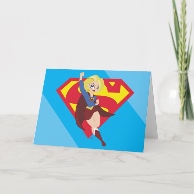 DC Super Hero Girls Supergirl Card (Front)