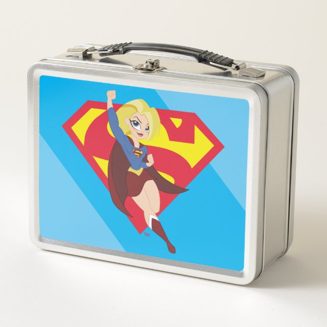 DC Super Hero Girls Supergirl Metal Lunch Box (Front)