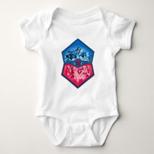 DC Super Hero Girls Teamwork Battle Baby Bodysuit