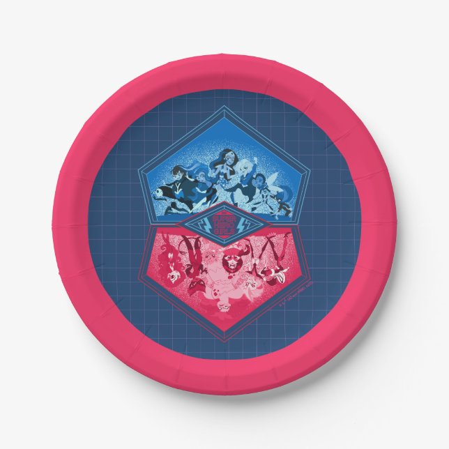 DC Super Hero Girls Teamwork Battle Paper Plate (Front)