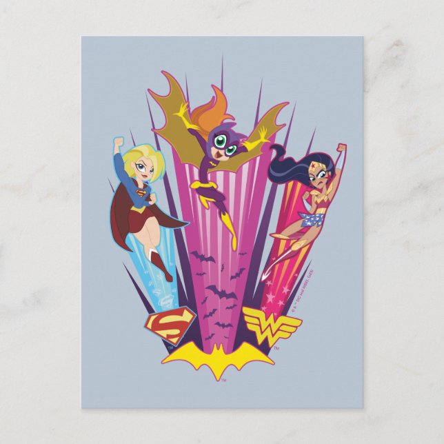 DC Super Hero Girls Trio Postcard (Front)