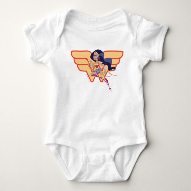 DC Super Hero Girls Wonder Woman Baby Bodysuit (Front)