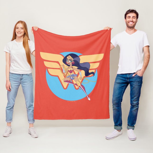 DC Super Hero Girls Wonder Woman Fleece Blanket (In Situ)