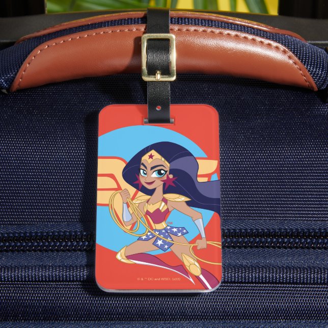 DC Super Hero Girls Wonder Woman Luggage Tag (Front Insitu 2)
