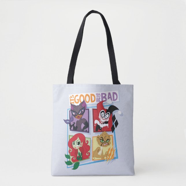DC Super Villain Girls It's Good To Be Bad Tote Bag (Front)