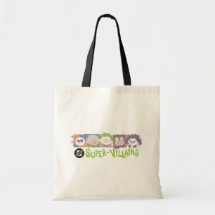DC Super-Villains Cartoon Lineup Tote Bag