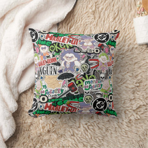 DC Super-Villains Cartoon Pattern Cushion