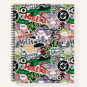 DC Super-Villains Cartoon Pattern Notebook