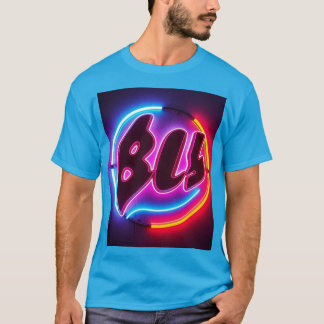 DC T-Shirt blue Neon Design