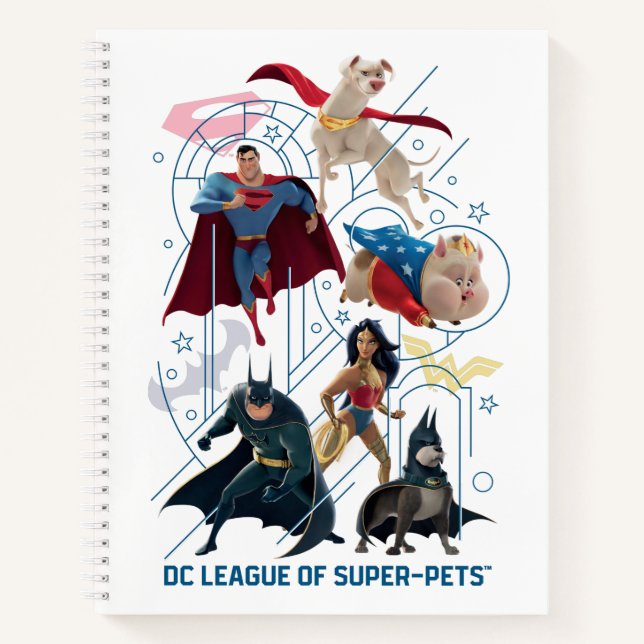 DC Trinity Heroes & Super-Pets Notebook (Front)