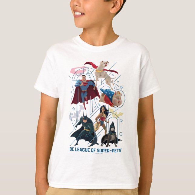 DC Trinity Heroes & Super-Pets T-Shirt (Front)
