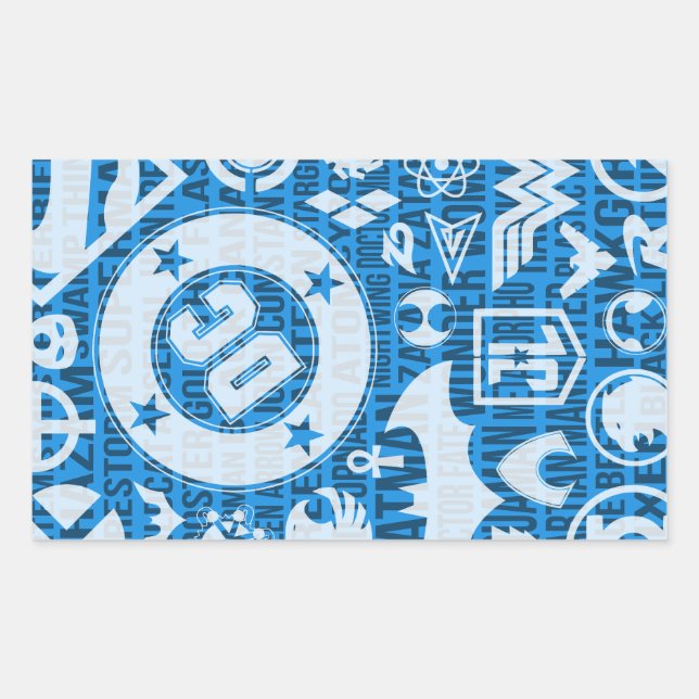 DC UNIVERSE RECTANGULAR STICKER (Front)