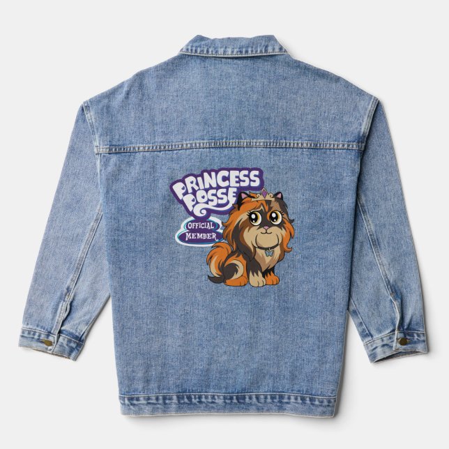 DCC Donut Princess Posse "Official" Member Denim Jacket (Back)