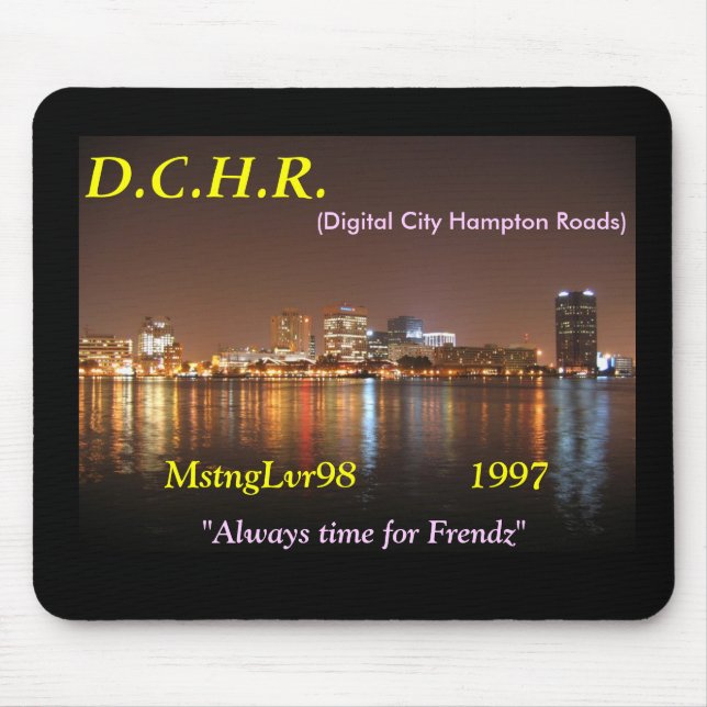 DCHR MstngLvr98 mousepad (Front)