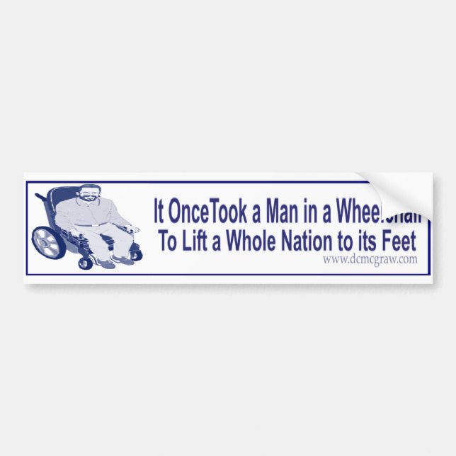 dcmcgrawquote bumper sticker (Front)