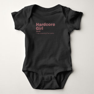 dcore  Girl - Hardcore  Baby Bodysuit