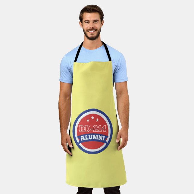 DD-214 Alumni Army Veteran Military Retirement Apron (Worn)