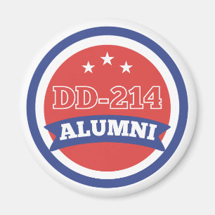 DD-214 Alumni Army Veteran Military Retirement Magnet