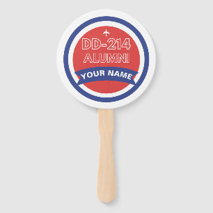 DD-214 Alumni Personalised Airforce Retirement  Hand Fan