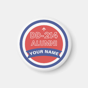 DD-214 Alumni Personalised Airforce Retirement  Magnet
