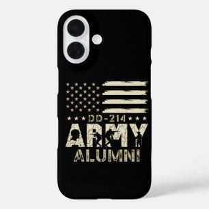 DD-214 Army Alumni Military US Flag Veteran iPhone 16 Case