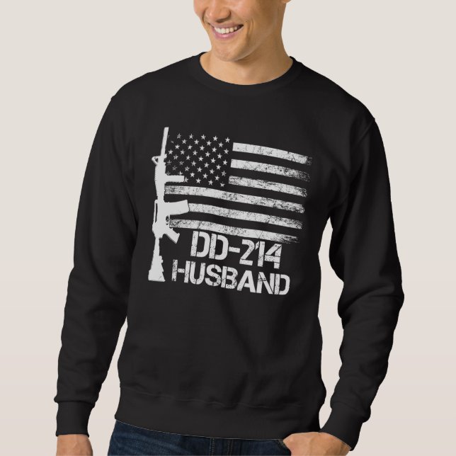 Dd 214 Dd214 Husband Veterans Day Sweatshirt (Front)