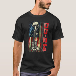 Dd 214 Us Alumni Usa American Flag Vintage Patriot T-Shirt