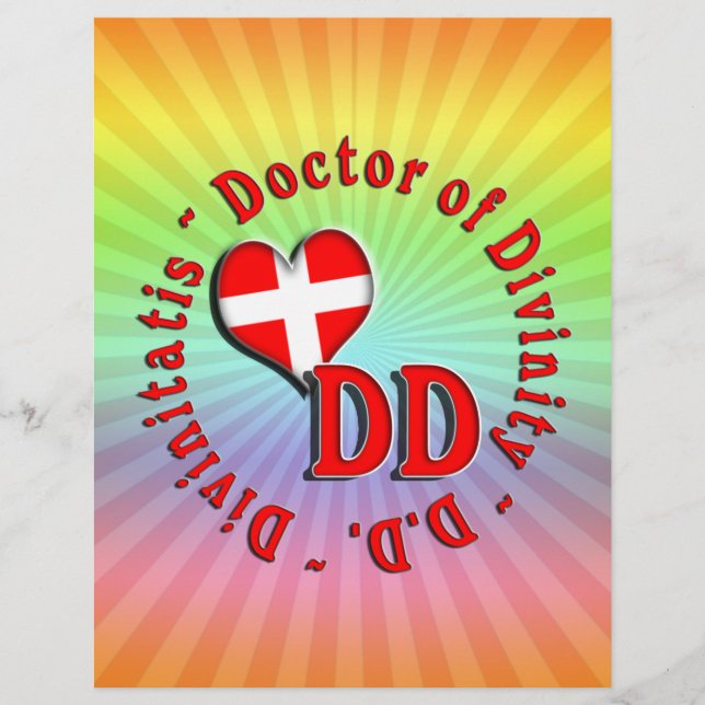 DD CIRCULAR ACRONYM LOGO DOCTOR OF DIVINITY (Front)