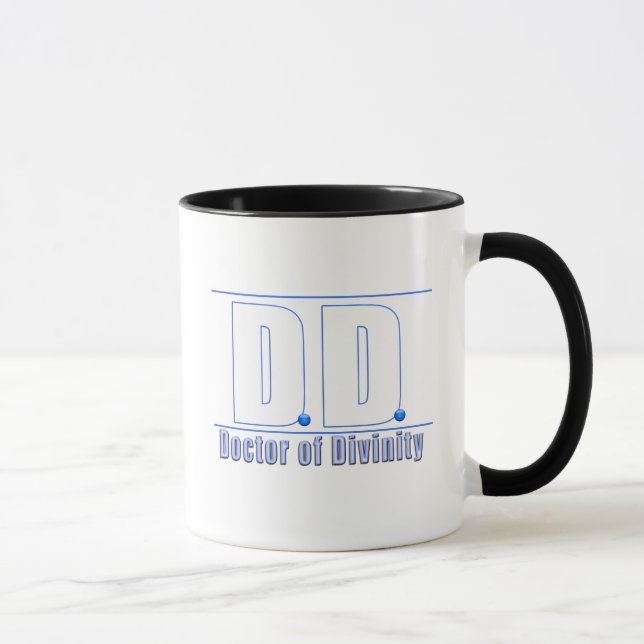 DD Doctor of Divinity Acronym LOGO Mug (Right)