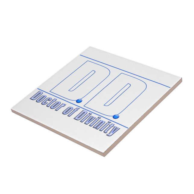 DD Doctor of Divinity Acronym LOGO Tile (Side)