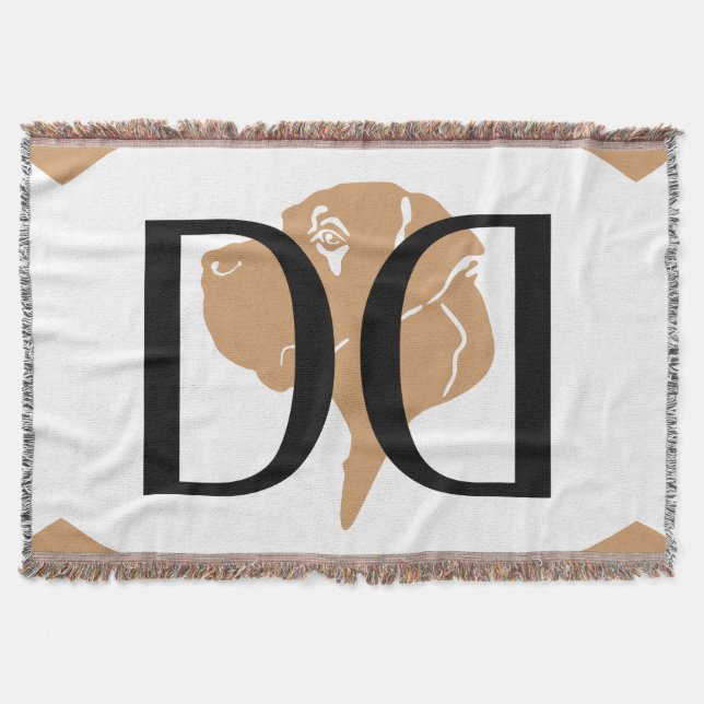 DD Great Dane Collection Throw Blanket (Front)