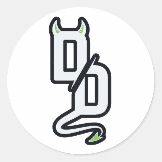 DD Monogram Sticker Sticker
