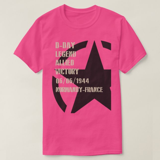 DDay1944 invasion Normandy military WW2 Tshirt (Design Front)