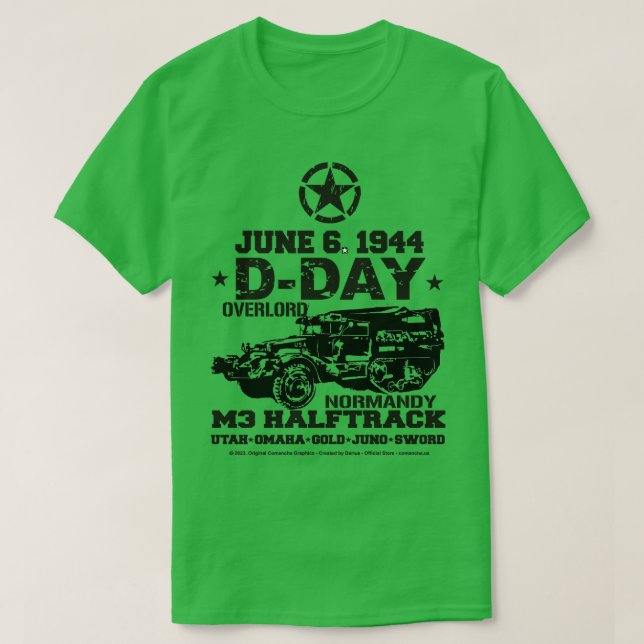 DDay M3 Halftrack T-Shirt (Design Front)