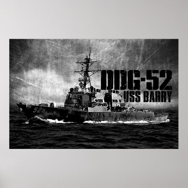 DDG-52 Barry Print (Front)