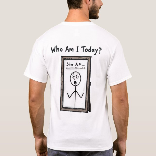 “Ddor AM...” T-shirt - A journey of discovery (Back)