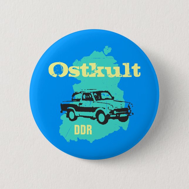 DDR Design Trabbi 6 Cm Round Badge (Front)