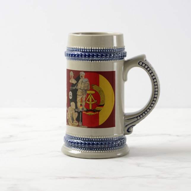 DDR east german border patrol Beer Stein (Right)
