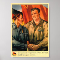DDR Era Propaganda Poster