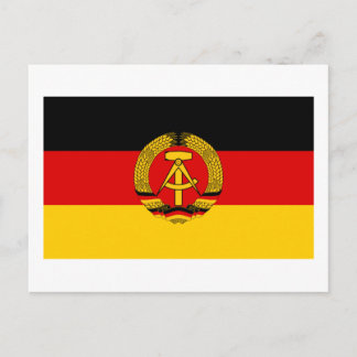 DDR German Democratic Republic Flag Postcard