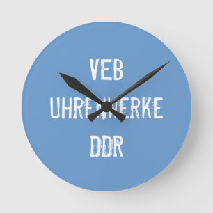 DDR Uhr Round Clock
