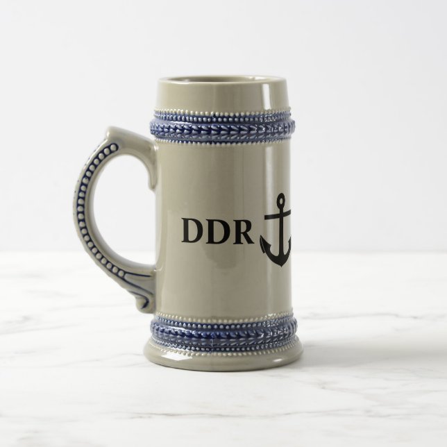 DDR Volksmarine, East German Navy Beer Stein (Left)