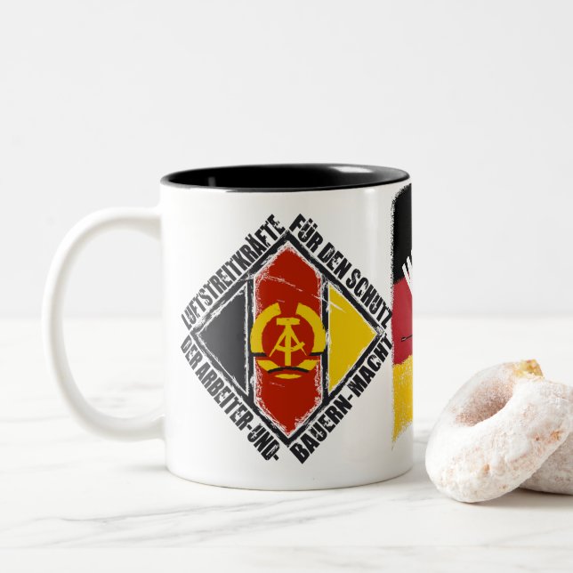DDT MIG 29 Two-Tone COFFEE MUG (With Donut)