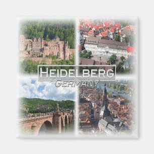 DE0103 Europe, Germany, Heidelberg, Fridge Magnet