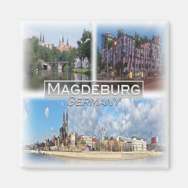 DE0106 Europe, Germany, Magdeburg, Fridge  Magnet (Front)