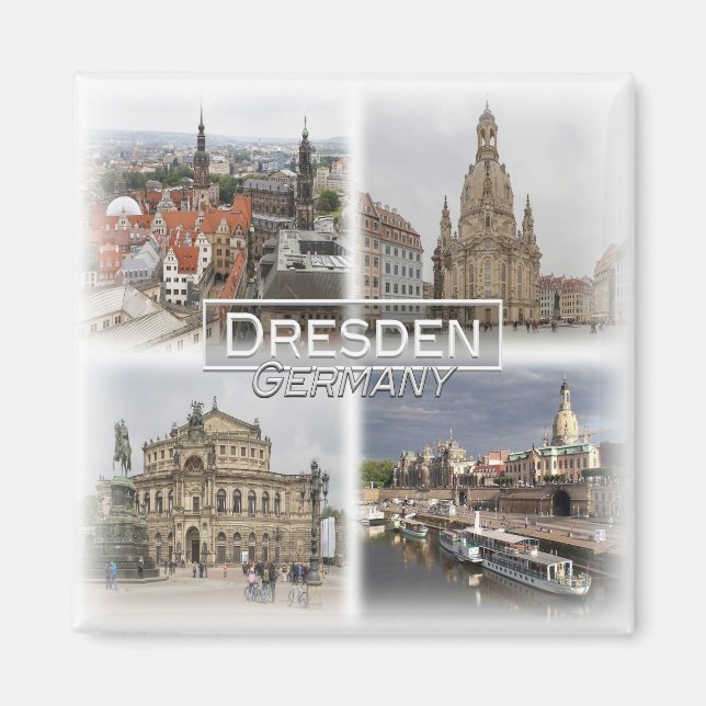 DE0107 Europe, Germany, Saxony, Dresden, Fridge  Magnet (Front)
