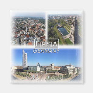 DE0128 Europe, Germany, Saxony, Lipsia, Fridge  Magnet