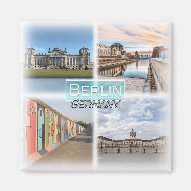 DE0136 Europe, Germany, Berlin, Fridge Magnet (Front)