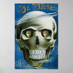 De Biere ~ The Mysterious Magician Vintage Magic Poster