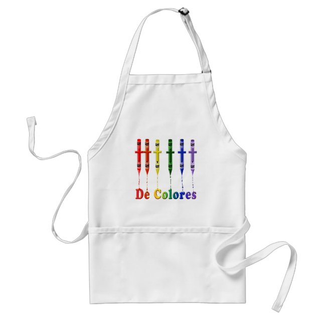 De Colores Melting Crayons Apron (Front)